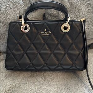 Kate Spade Black Quilted Satchel